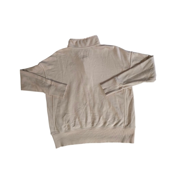 Aerie Oversized Sweatshirt Womens Nude Beige Henley Popover XS - Picture 2 of 8